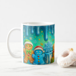 Café Aconchegante Envoltório de Caneca de Natal com Pão
