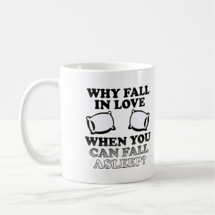 Café Adorme de Amor Caneca Divertida ou Caneca de Viage