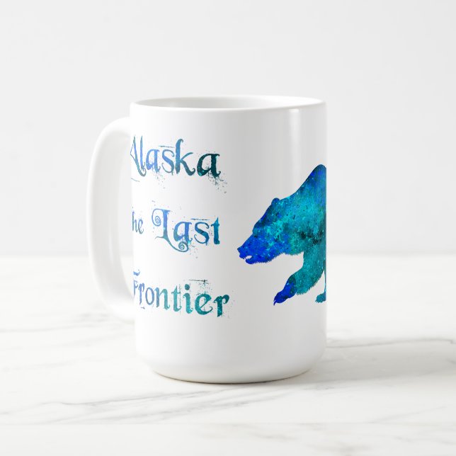 Café Alaska a Última Fronteira - Caneca de 15 oz. (Frente Esquerda)