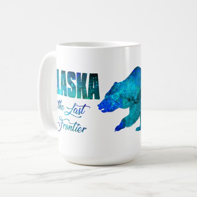 Café Alaska a Última Fronteira - Caneca de 15 oz. (Frente Esquerda)