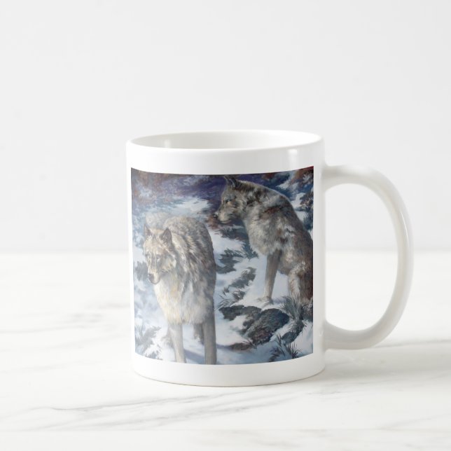 Café Alaska Wolf Pair durante a caneca de inverno (Direita)