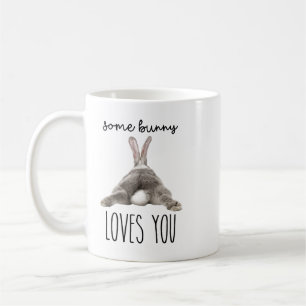 Café Algum Coelhinho Ama Você – Caneca de Coelho Fofo p