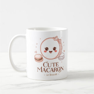 Café Amante de Macaron Fofo | Caneca de Sobremesa de Ma
