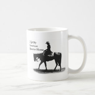 Café Ame minha caneca de um quarto americana do cavalo