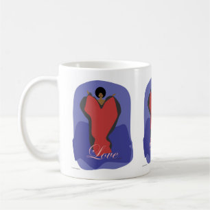 Café Amor   Caneca de Arte Inspirador   Mensagens de Es