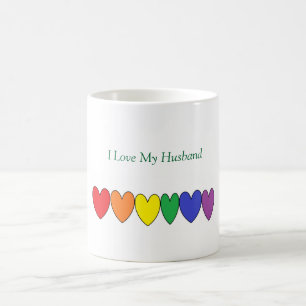 Café Amor de LGBT minha caneca do marido