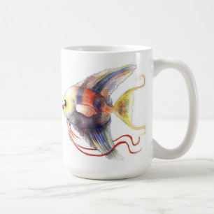Café Angélica caneca branca clássica de 15 onças