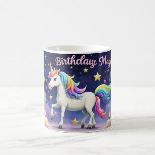Café Aniversário, caneca de chá de unicórnio mágico
