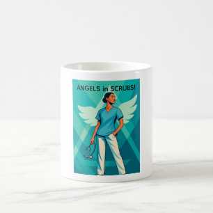 Café Anjos de avental! Caneca
