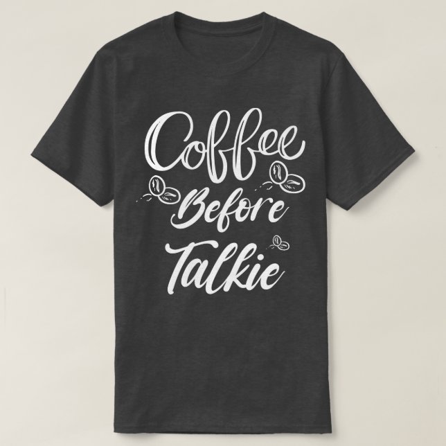 Café Antes da Talkshirt Melhor Camisa De Sobrevoo  (Frente do Design)
