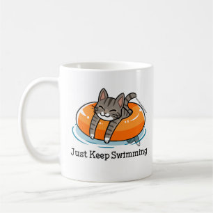 Café Apenas mantenha nadar a caneca de Skooter
