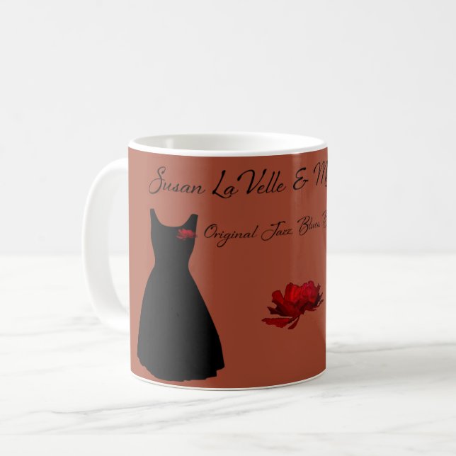 Café Apenas um toque de caneca vermelha de jazz (Frente Esquerda)