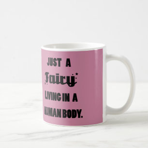 Café Apenas uma fada que vive em um copo da caneca de