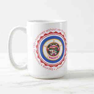 Café Aprovado Sem Verificação – Caneca de Minnesota