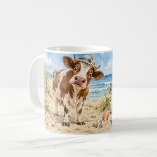 Café Aproveite o Momento Bovino Caneca de Praia da Vaca