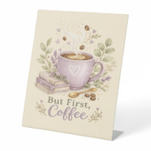 Café Aquarela Lavanda Aconchegante