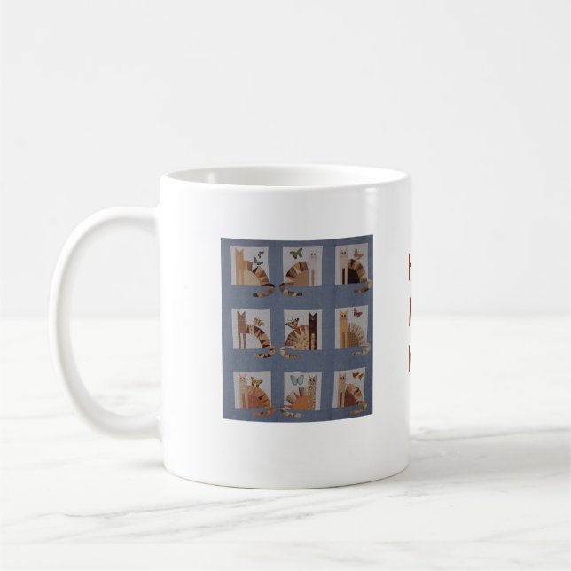 Café Aqui caneca do gatinho de Kityy (Esquerda)