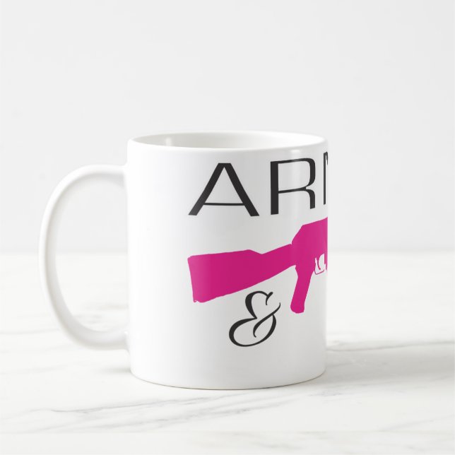Café Armado & polido, branco caneca branca clássica de (Esquerda)
