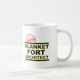 Café Arquiteto de Forte de Cobertor Caneca Divertida ou