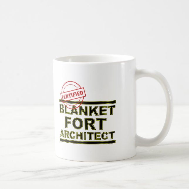Café Arquiteto de Forte de Cobertor Caneca Divertida ou (Direita)