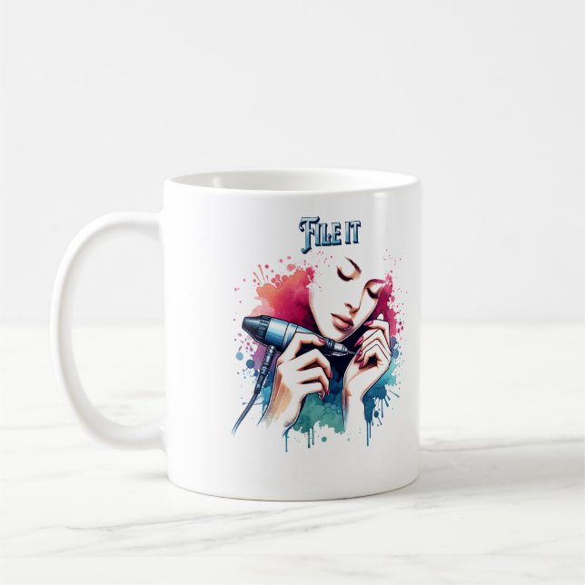 Café arquiva-o, molda-o para a caneca de cerâmica para  (Esquerda)