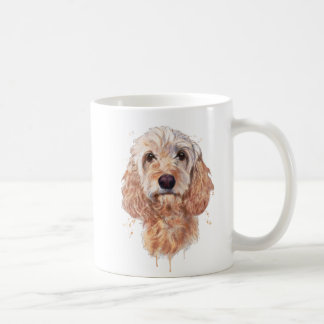 Café Arte bonito do cão de Cockapoo em uma caneca