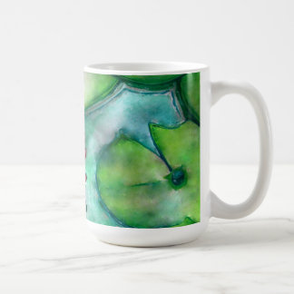 Café arte da cor de água em uma caneca
