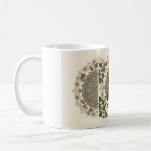 Café Arte de Mandala Sagrado em Caneca de Cerâmica - Me