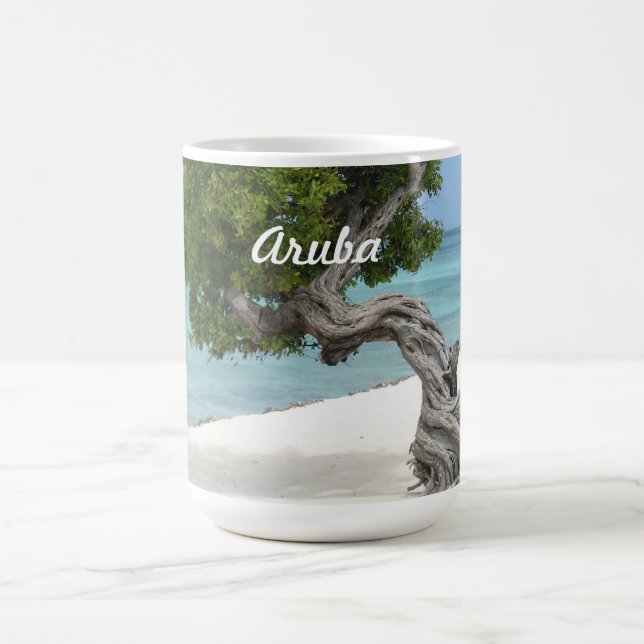 Café Árvore de Divi Divi na caneca de Aruba (Centro)