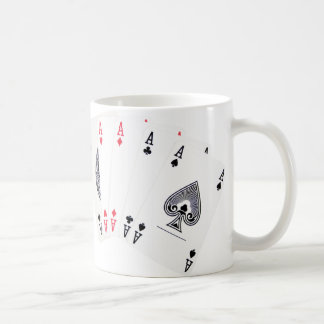 Café Ás de pôquer ... caneca de chá inglês