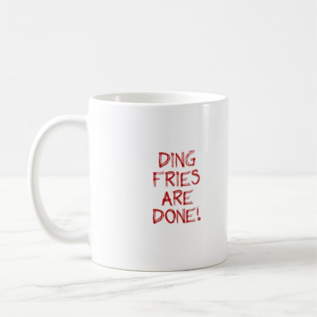 Café As fritadas de Ding são caneca feita (Esquerda)