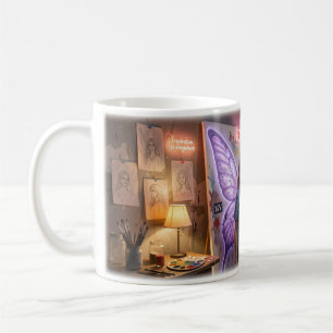 Café Asas de Cura em uma Caneca de Estúdio de Sonho Urb