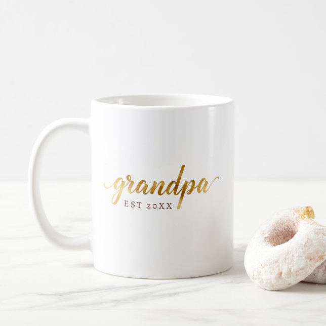 Café Avô Caneca | Anúncio de Bebê Personalizado “PRI” (Com Donut)