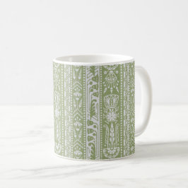 Café Bandas de resgate egípcias, caneca verde-vermelha