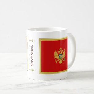 Café Bandeira de Montenegro + Caneca do mapa