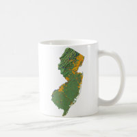 Bandeira de New-jersey + Caneca do mapa