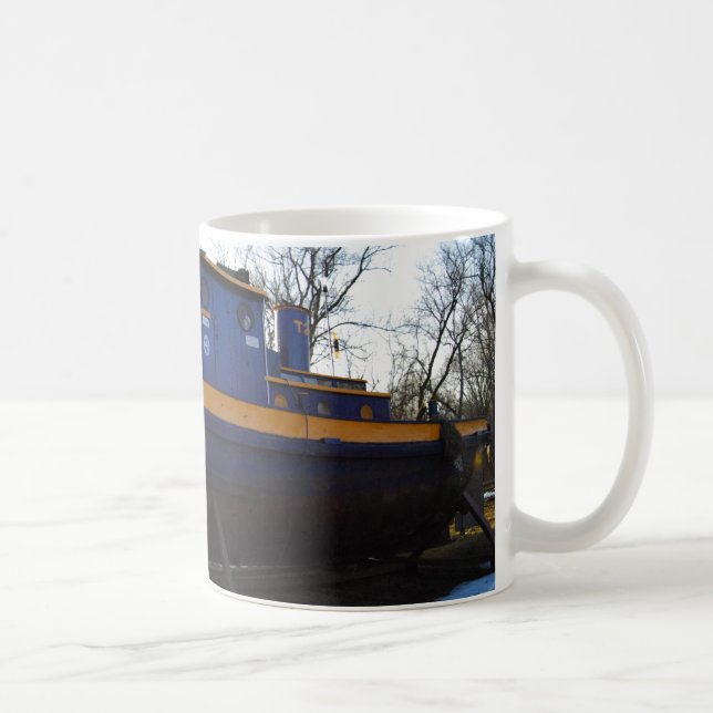 Café Barco do reboque de NYS em uma caneca (Direita)