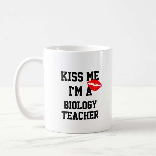 Café Beije-Me Sou Uma Caneca De Professores De Biologia (Esquerda)