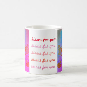 Café Beijinhos soprados. Beijos para você Caneca de Caf