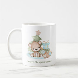 Café Bela caneca de Natal Personalizada