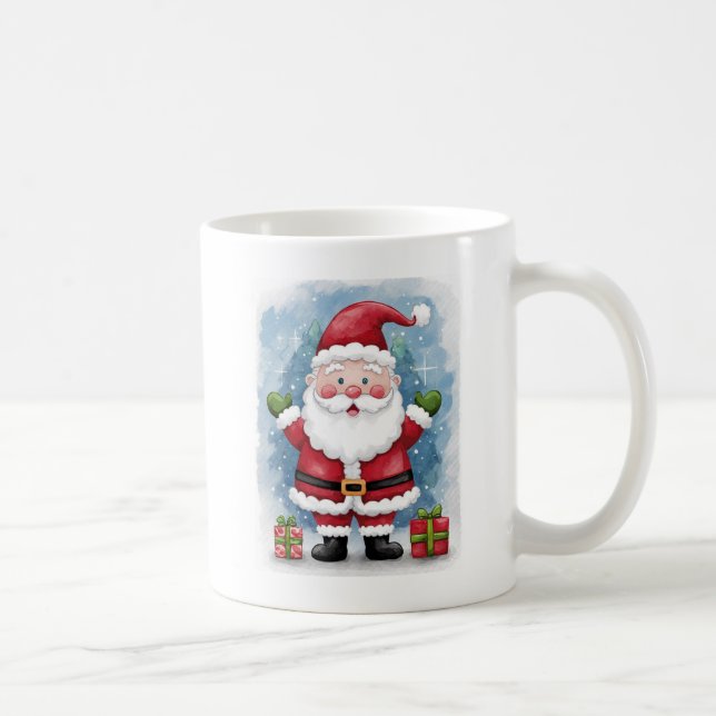 Café Bela caneca de Papai Noel - Amaltada com a espiga  (Direita)