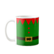 Bela Elfa Verde Personalizada Caneca de Natal