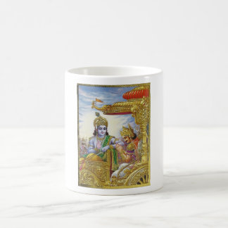 Café Bhagavad Gita - caneca de Krishna Arjuna