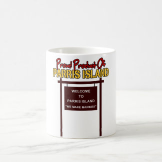 Café "Boa vinda à ilha" 11oz de Parris. Caneca branca