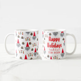 Café Boas festas de Natal, caneca verde de negócios