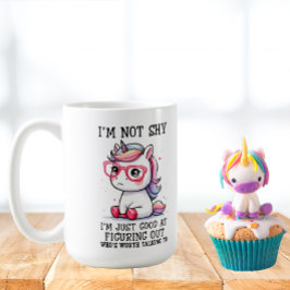 Café Bonita Caneca de Nerdy: Tímida e Adorável