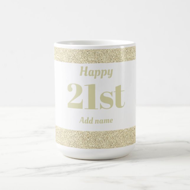 Café Bonito presente de caneca de aniversário personali (Centro)