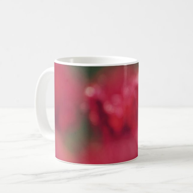 Café Borgonha, verde, fúcsia, caneca de abstrato (Frente Esquerda)