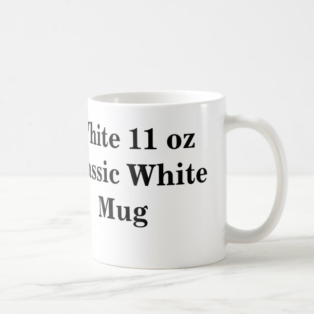 Café Branco caneca branca clássica de 11 onças (Direita)