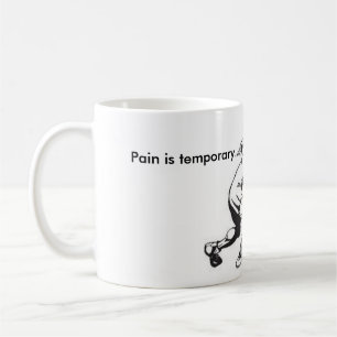 Café Branco da luta caneca branca clássica de 11 onça